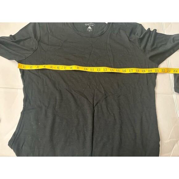 Segments Womens Base Layer Top size XL Black Merino Wool Long Sleeve Tee - Picture 4 of 5
